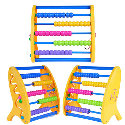 Educational Abacus for Kids - Colorful Counting Toy for Early Math Learning, Durable Plastic with Multi-Color Beads, Safe & Compact Design, Ideal for Toddlers & Preschoolers