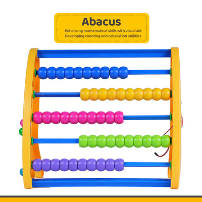 Educational Abacus for Kids - Colorful Counting Toy for Early Math Learning, Durable Plastic with Multi-Color Beads, Safe & Compact Design, Ideal for Toddlers & Preschoolers