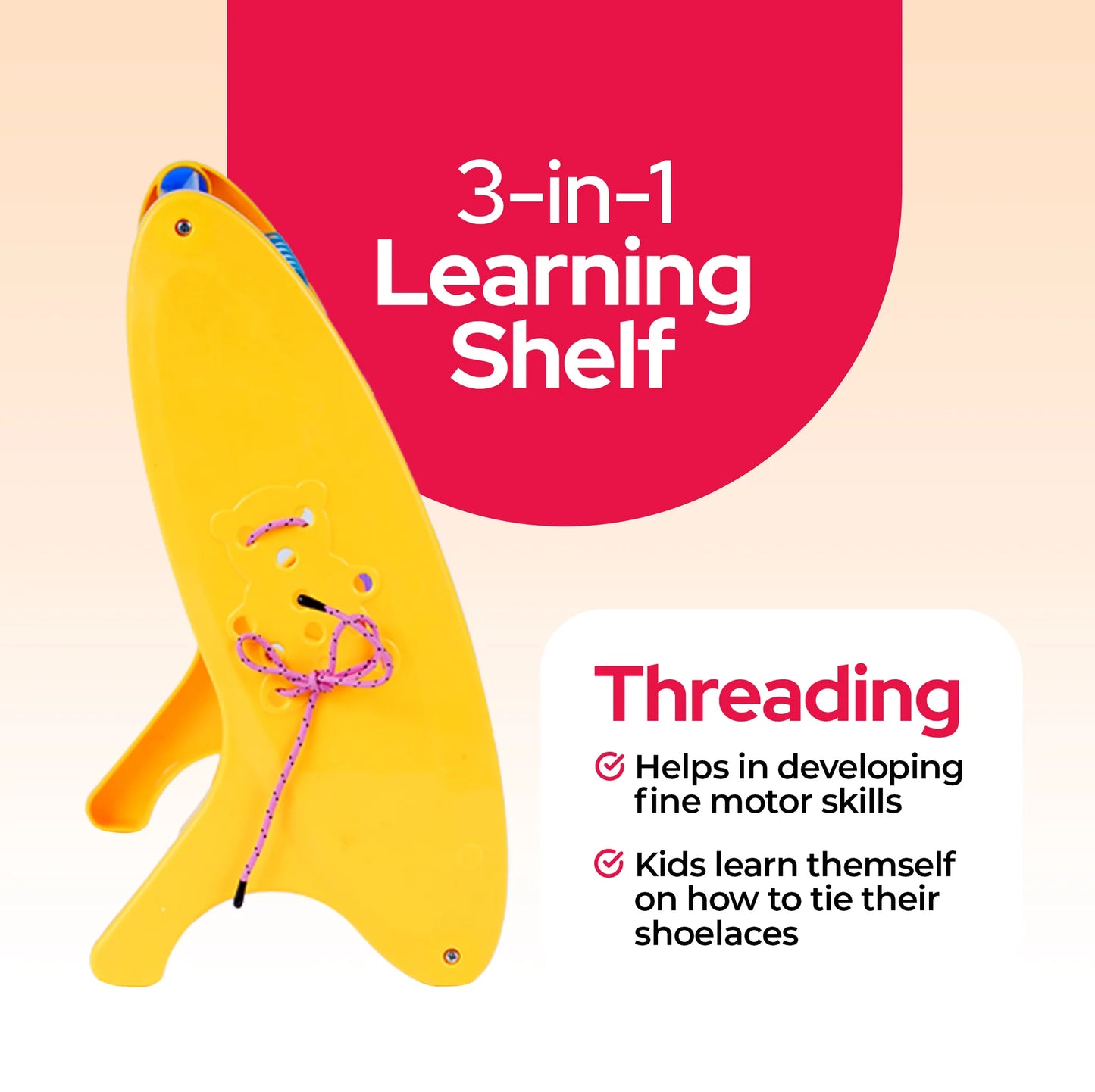 Learning Shelf English Alphabets | 3-in-1 Educational Development Toys