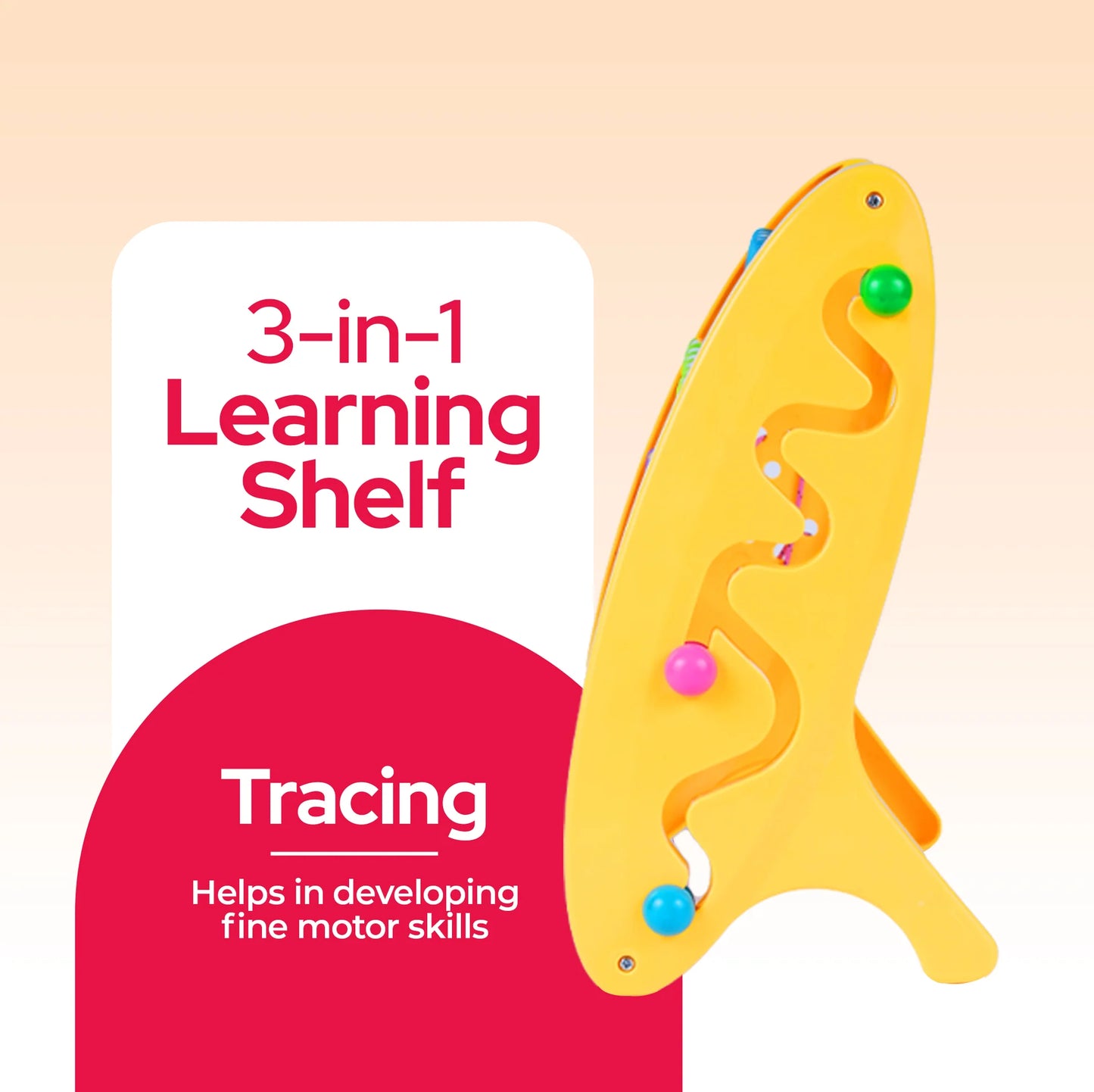 Learning Shelf English Alphabets | 3-in-1 Educational Development Toys