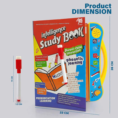 Intelligence Book Sound Book Learning Cards for Children,English Letters & Words Language_Skills Learning Book,Fun Educational Toys. Activities with Numbers, Shapes Learning Book for Toddlers