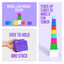 Montessori Stacking Cups for Toddlers & Babies – 9-Piece Colorful Set | Shape, Number & Color Recognition | Educational Toys