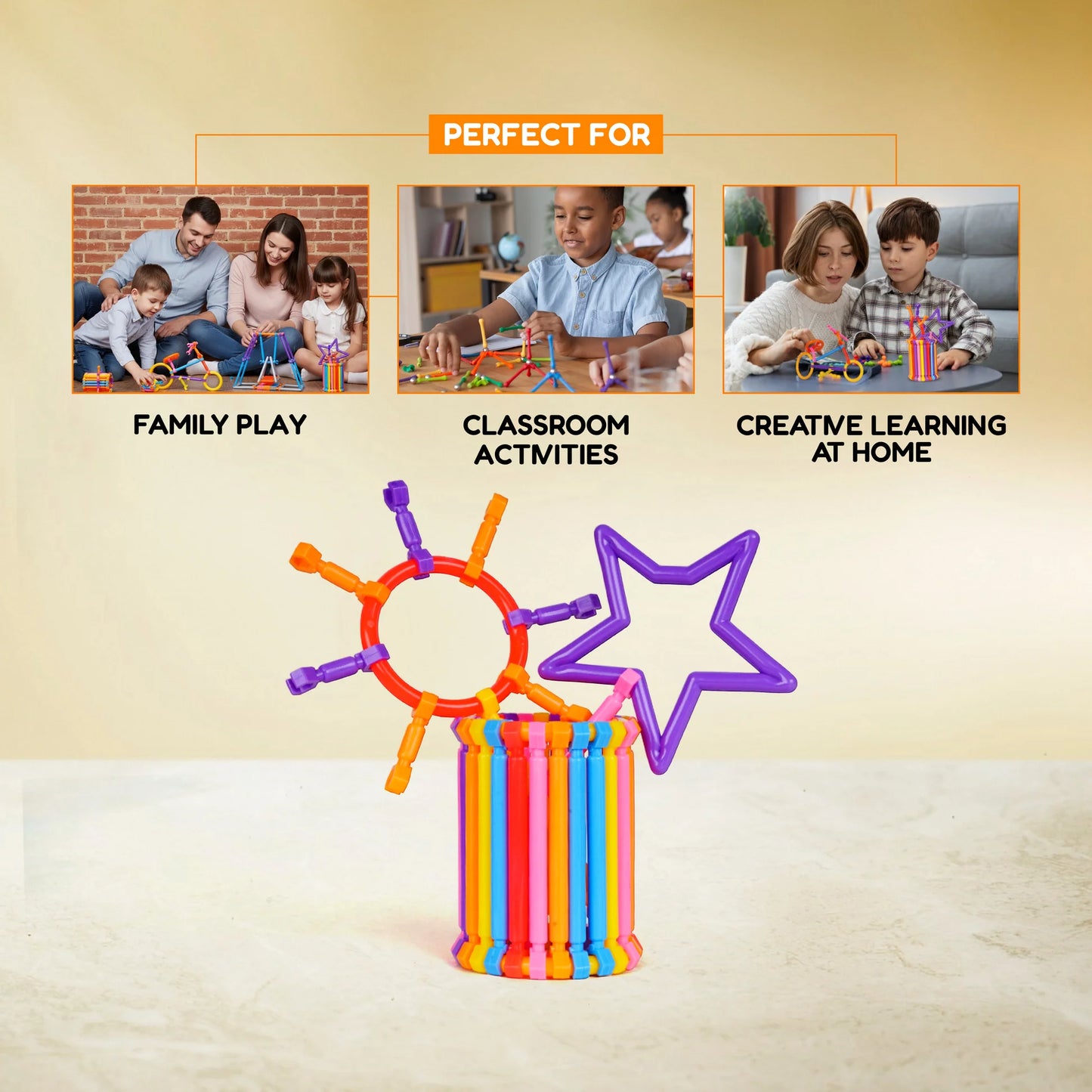 FLYI Stick Building Blocks – Mini Smart Sticks Construction Set for Kids - Creative STEM Toy