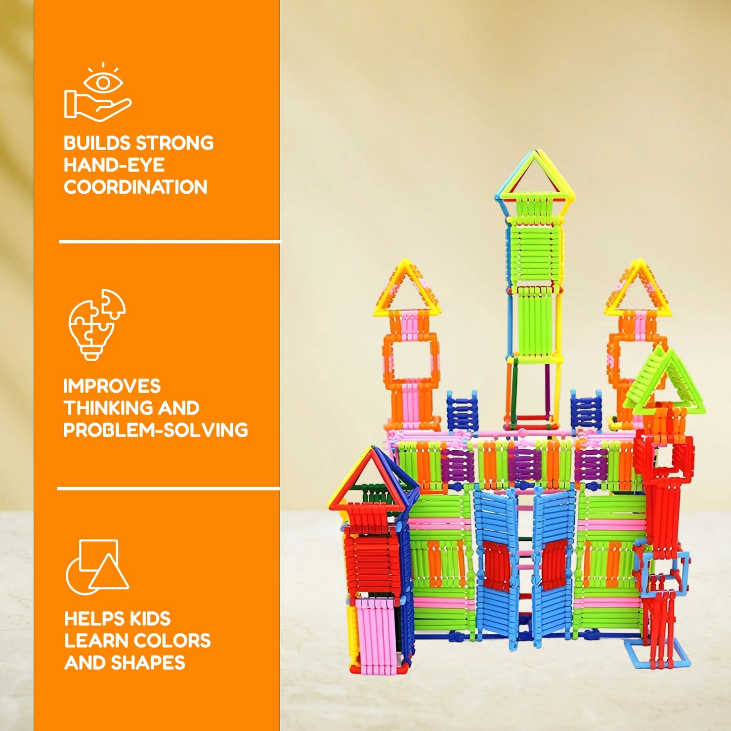 FLYI Stick Building Blocks – Mini Smart Sticks Construction Set for Kids - Creative STEM Toy