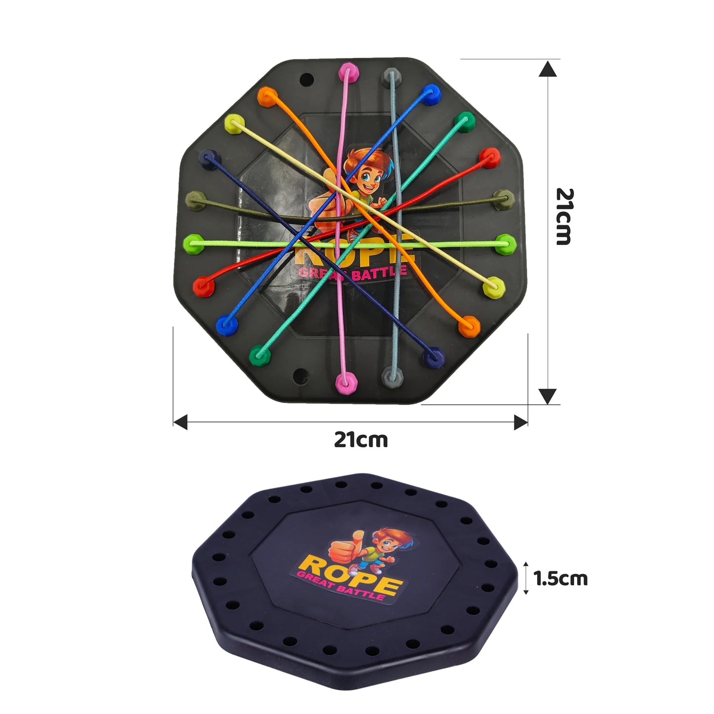 Tangle Twister – Rope Untangling Toy & Brain Puzzle Board Game for Kids & Families