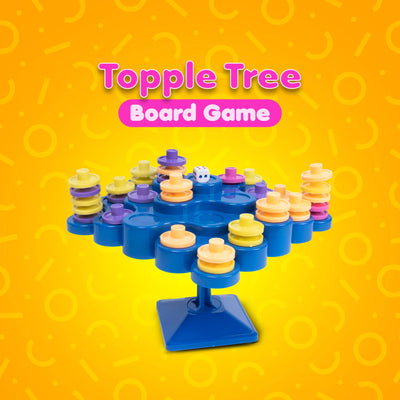 Topple Tree Board Game – 5 Fun Games in 1 for Kids & Families