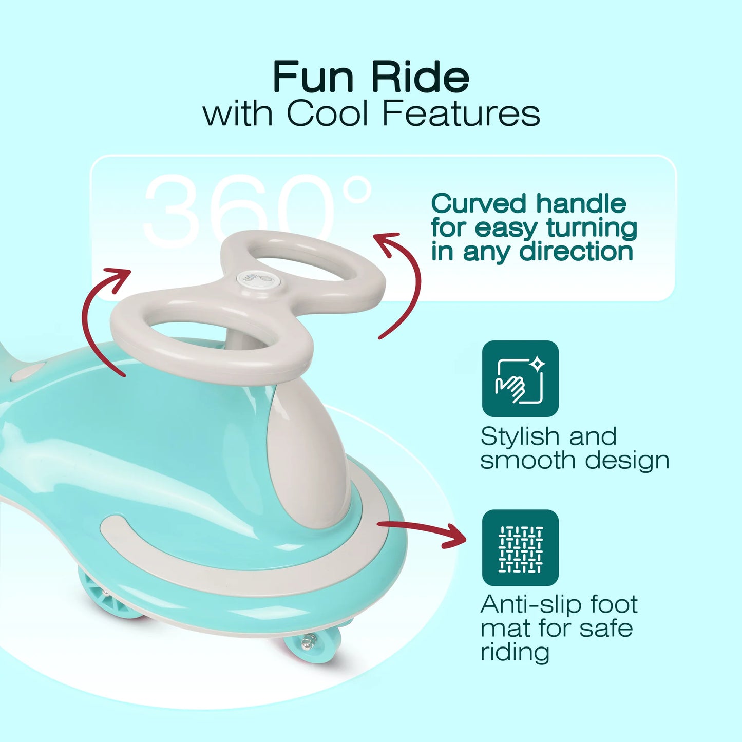 Twisting Ride On Toys – Swing Car for Kids (2–10 Years)