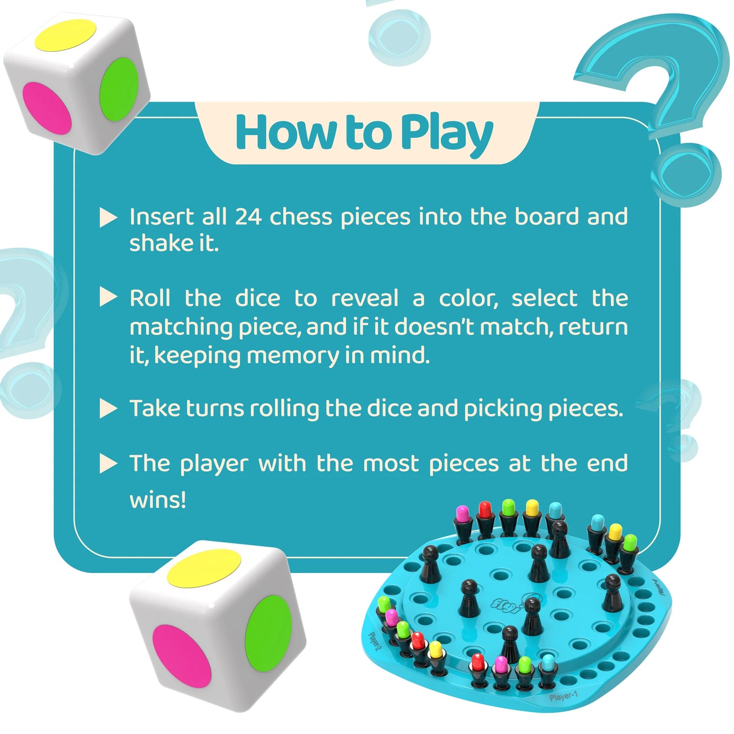 Memory Chess & XOX Game for Kids Endless Fun Board Game | FLYI