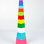 Montessori Stacking Cups for Toddlers & Babies – 9-Piece Colorful Set | Shape, Number & Color Recognition | Educational Toys