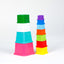 Montessori Stacking Cups for Toddlers & Babies – 9-Piece Colorful Set | Shape, Number & Color Recognition | Educational Toys