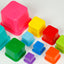 Montessori Stacking Cups for Toddlers & Babies – 9-Piece Colorful Set | Shape, Number & Color Recognition | Educational Toys