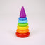 Smiley Stacking Rocking Rings Toy – 5 Colorful Rings for Toddlers | Educational & Motor Skill Development Toy